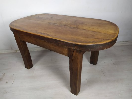 Brutalist Walnut Dining Table-EAD-1716643