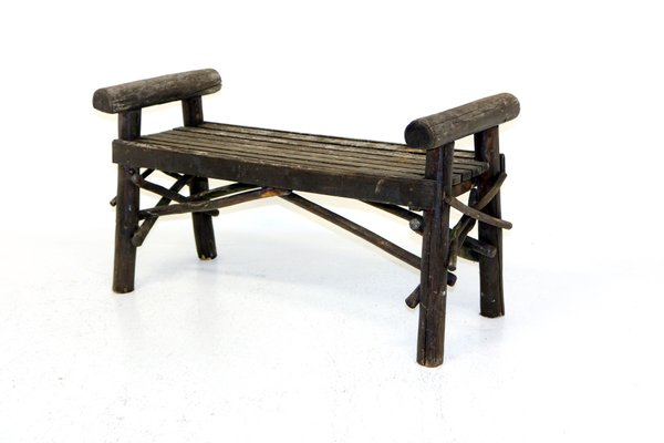 Brutalist Wood Bench, Sweden, 1970-GEK-1216070