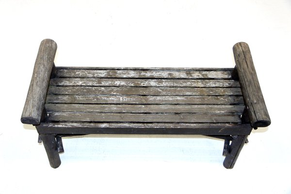 Brutalist Wood Bench, Sweden, 1970-GEK-1216070