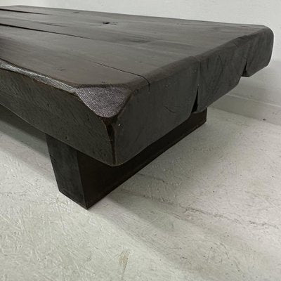 Brutalist Wooden Coffee Table, 1970s-BGP-1797671