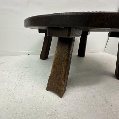 Brutalist Wooden Coffee Table, 1970s-BGP-1797672