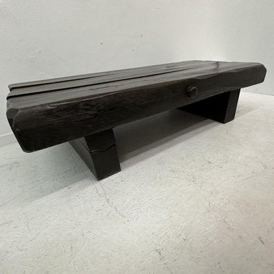 Brutalist Wooden Coffee Table, 1970s-BGP-1797671