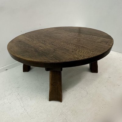 Brutalist Wooden Coffee Table, 1970s-BGP-1797672