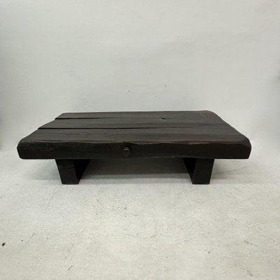 Brutalist Wooden Coffee Table, 1970s-BGP-1797671