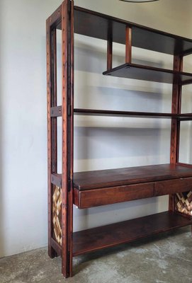 Brutalist Wooden Dining Shelf, 1970s-ITU-1795832