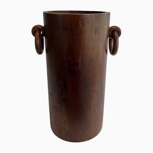 Brutalist Wooden Umbrella Stand, 1950s-BA-1691677