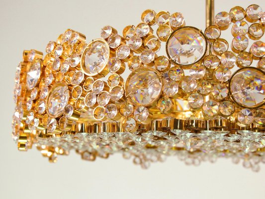 Bubble Chandelier in Swarovski Crystal & 24k Gilt Brass from Palwa, Germany, 1970s-DEK-932602