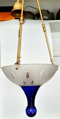 Bubble Crystal Hanging Light from Saint Louis, 1990s-EAI-1725301