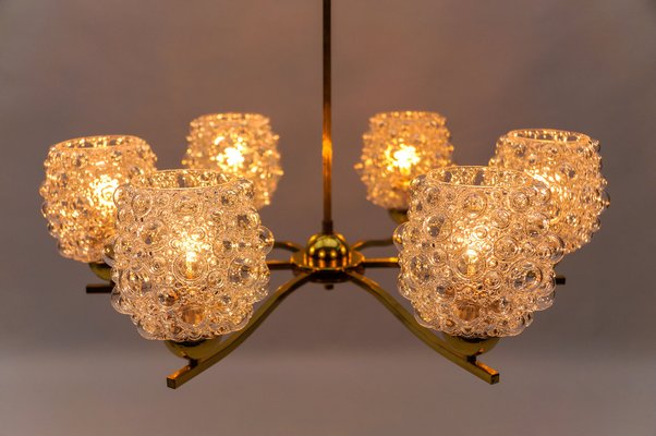 Bubble Glass Chandelier by Helena Tynell, Germany, 1960s-KQB-1817977