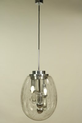 Bubble Glass Egg Pendant Lamp from Doria Leuchten, 1960s-FUP-639384