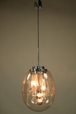 Bubble Glass Egg Pendant Lamp from Doria Leuchten, 1960s-FUP-639384