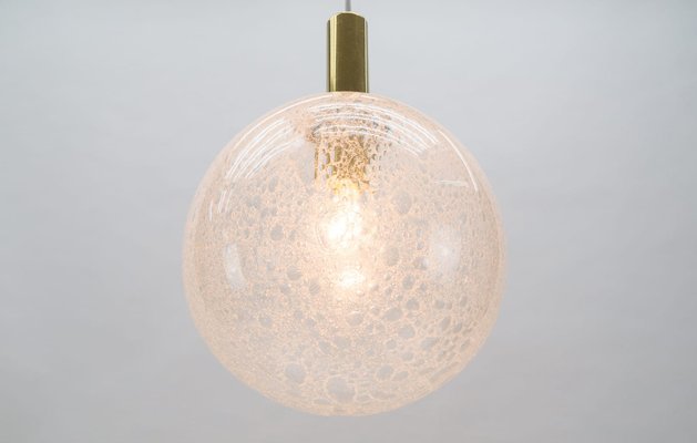 Bubble Glass Globe Ceiling Lamp from Doria Leuchten, Germany, 1960s-KQB-1169755