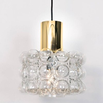 Bubble Glass Pendant Lamps by Helena Tynell, 1960, Set of 2-VDW-2016864