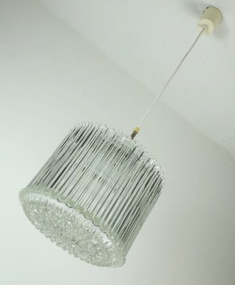 Bubble Glass Pendant Light in Clear Glass and Chrome from Limburg, 1960s-FH-1805388