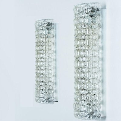 Bubble Glass Wall Light Fixtures, 1960s, Set of 2-VDW-1823113