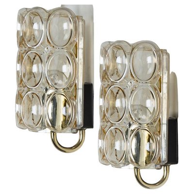 Bubble Glass Wall Lights by Tynell for Glashütte Limburg, 1960, Set of 2-VDW-2044194