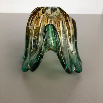 Bubble Murano Glass Shell Bowl Vase by Seguso Bullicante, Italy, 1970s-QZ-1053118