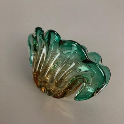 Bubble Murano Glass Shell Bowl Vase by Seguso Bullicante, Italy, 1970s-QZ-1053118