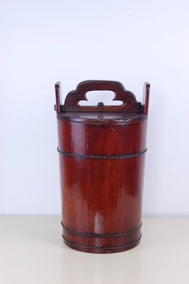 Bucket with Wooden Lid, 1940s-XSG-1016490