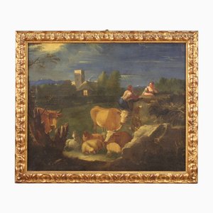 Bucolic Landscape, 1770s, Oil on Canvas-RP-2016173