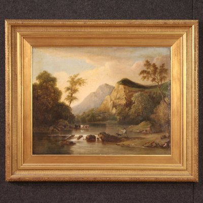 Bucolic Landscape, 1880, Oil on Canvas, Framed-RP-1744421