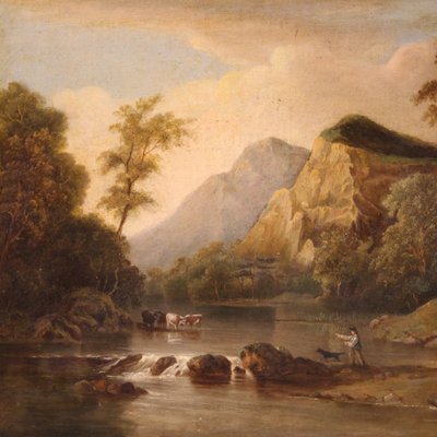 Bucolic Landscape, 1880, Oil on Canvas, Framed-RP-1744421