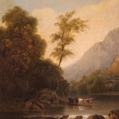 Bucolic Landscape, 1880, Oil on Canvas, Framed-RP-1744421