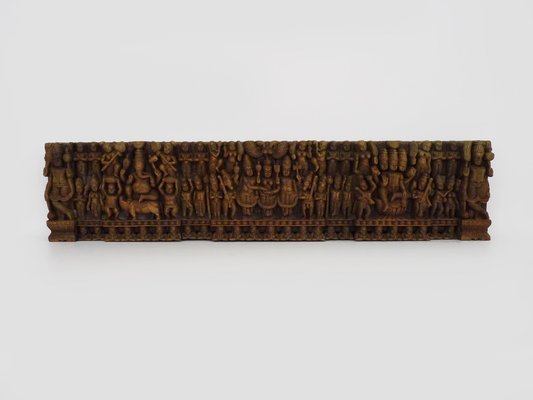 Buddhist Wooden Sculpture with 64 Characters, Kazakhstan, 1950s-MZP-1778451