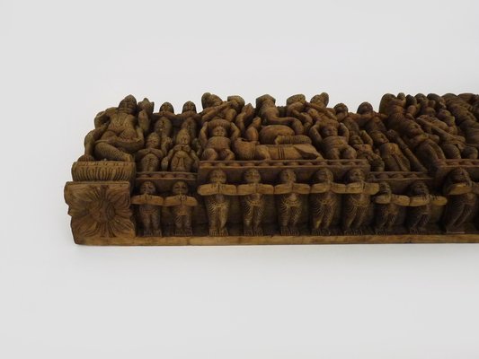 Buddhist Wooden Sculpture with 64 Characters, Kazakhstan, 1950s-MZP-1778451