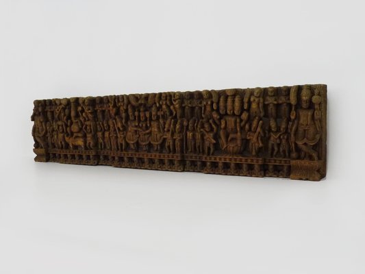 Buddhist Wooden Sculpture with 64 Characters, Kazakhstan, 1950s-MZP-1778451