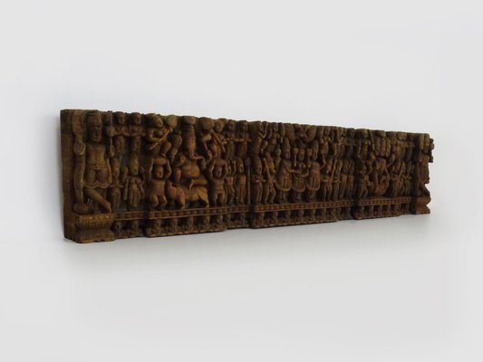 Buddhist Wooden Sculpture with 64 Characters, Kazakhstan, 1950s-MZP-1778451