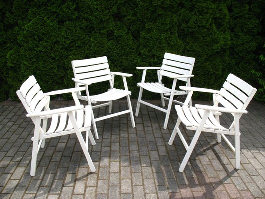 Buffalo Folding Chairs, 1970s, Set of 4-WVA-937286