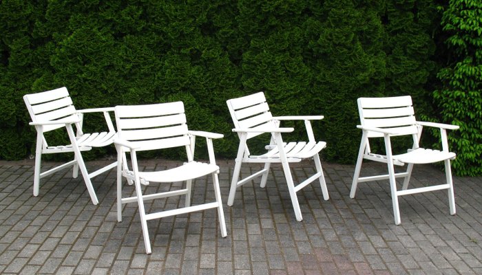 Buffalo Folding Chairs, 1970s, Set of 4-WVA-937286