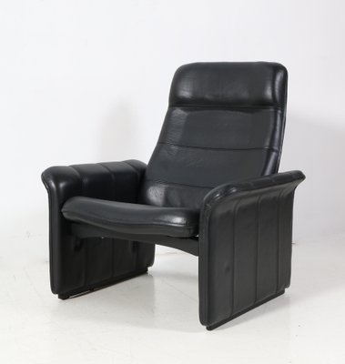 Buffalo Neck Leather DS-50 Lounge Chairs and Ottoman from de Sede, 1970s, Set of 3-MY-1788445