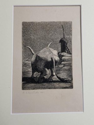 Bull, 1946, Etching-ZCI-829428