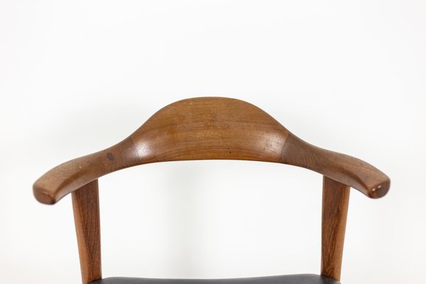 Bull Horn Teak Chairs by Harry Østergaard, 1950s, Set of 4-CEJ-992067