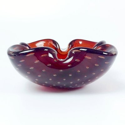 Bullicante Murano Glass Ashtray attributed to Barovier & Toso, Italy, 1960s-BMM-1817967