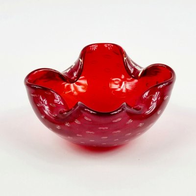 Bullicante Murano Glass Bowl or Ashtray attributed to Barrovier & Toso, Italy, 1960s-BMM-1819139