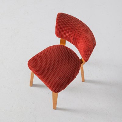 Burgundy Corduroy Chair by Cor Alons for Gouda Den Boer-JC-1135422