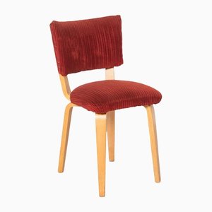 Burgundy Corduroy Chair by Cor Alons for Gouda Den Boer-JC-1135422