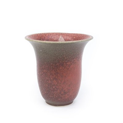 Burgundy-Green Ceramic Vase-FSD-1426440