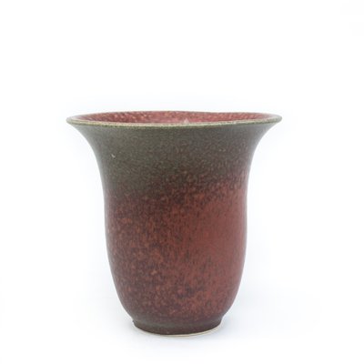 Burgundy-Green Ceramic Vase-FSD-1426440