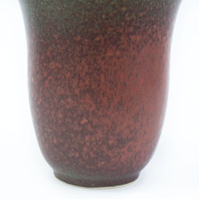 Burgundy-Green Ceramic Vase-FSD-1426440