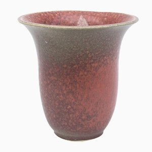 Burgundy-Green Ceramic Vase-FSD-1426440