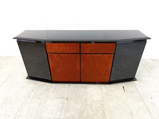 Burl Wood Credenza by Paul Michel, 1980s-IRH-1722661