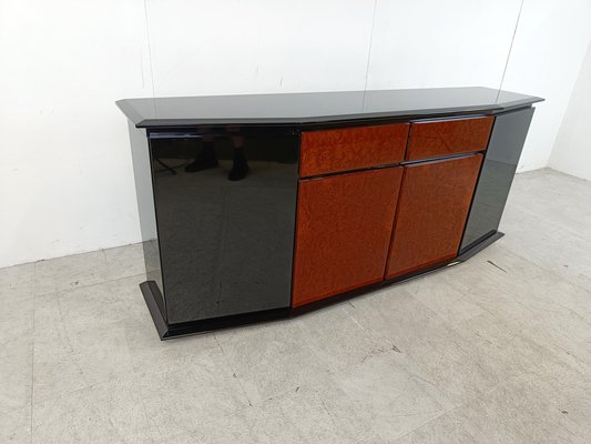 Burl Wood Credenza by Paul Michel, 1980s-IRH-1722661