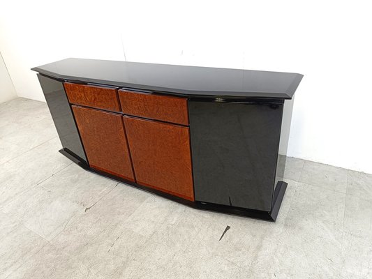 Burl Wood Credenza by Paul Michel, 1980s-IRH-1722661