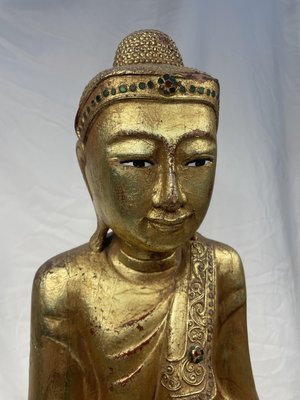 Burmese Artist, Buddha, Late 19th Century, Wood-GKM-2028057