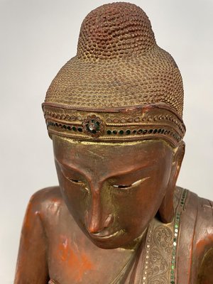 Burmese Artist, Large Buddha, Late 19th Century, Wood-GKM-2027989