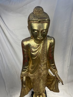 Burmese Artist, Large Buddha, Late 19th Century, Wood-GKM-2027986